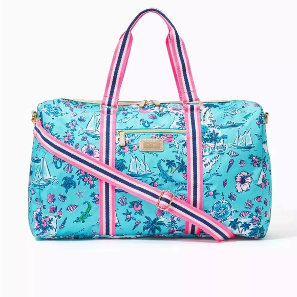 Lilly Pulitzer Bag Amalfi Blue Lilly Road Trip - Picture 3 of 4